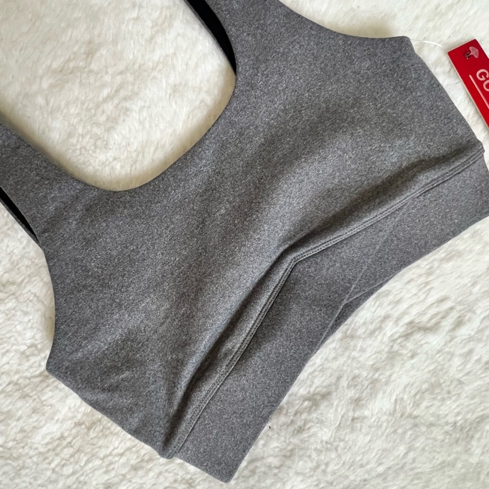 Good American Gray Sports Bra